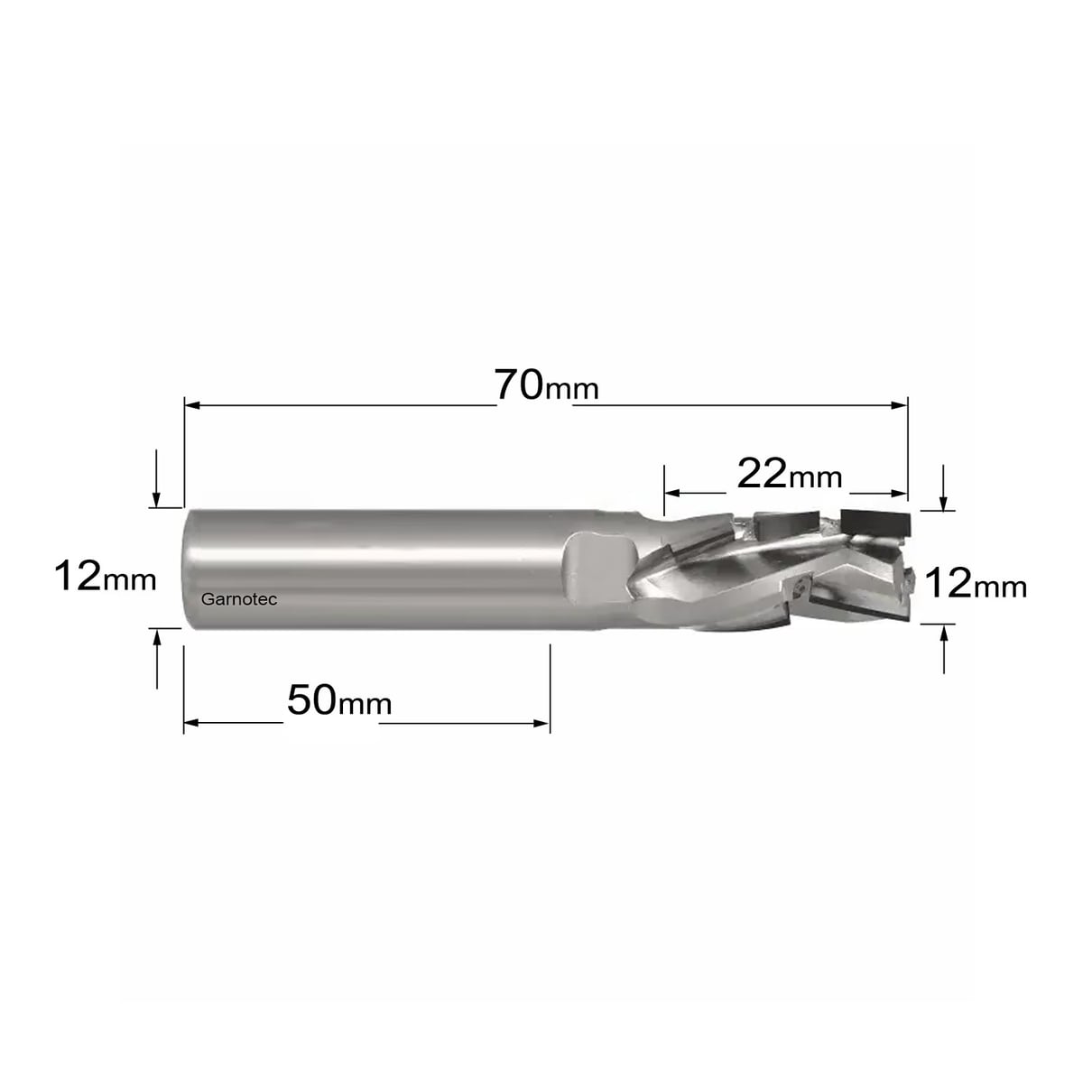 Diamantfrees negatieve PCD Z3+1 Nesting