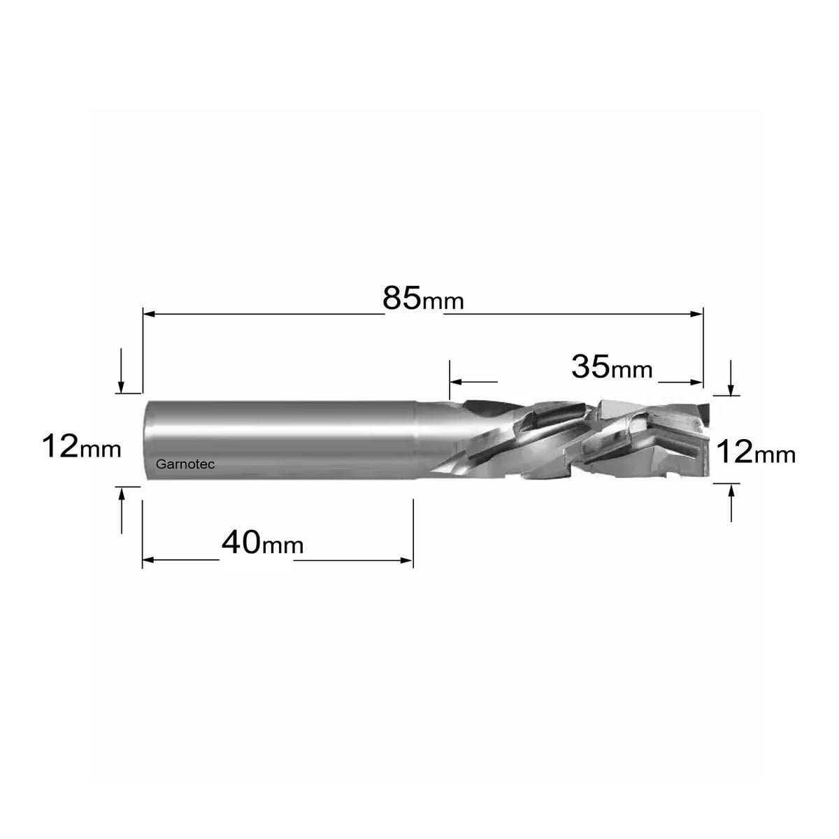 Diamantfrees negatieve PCD Z3+1 Nesting
