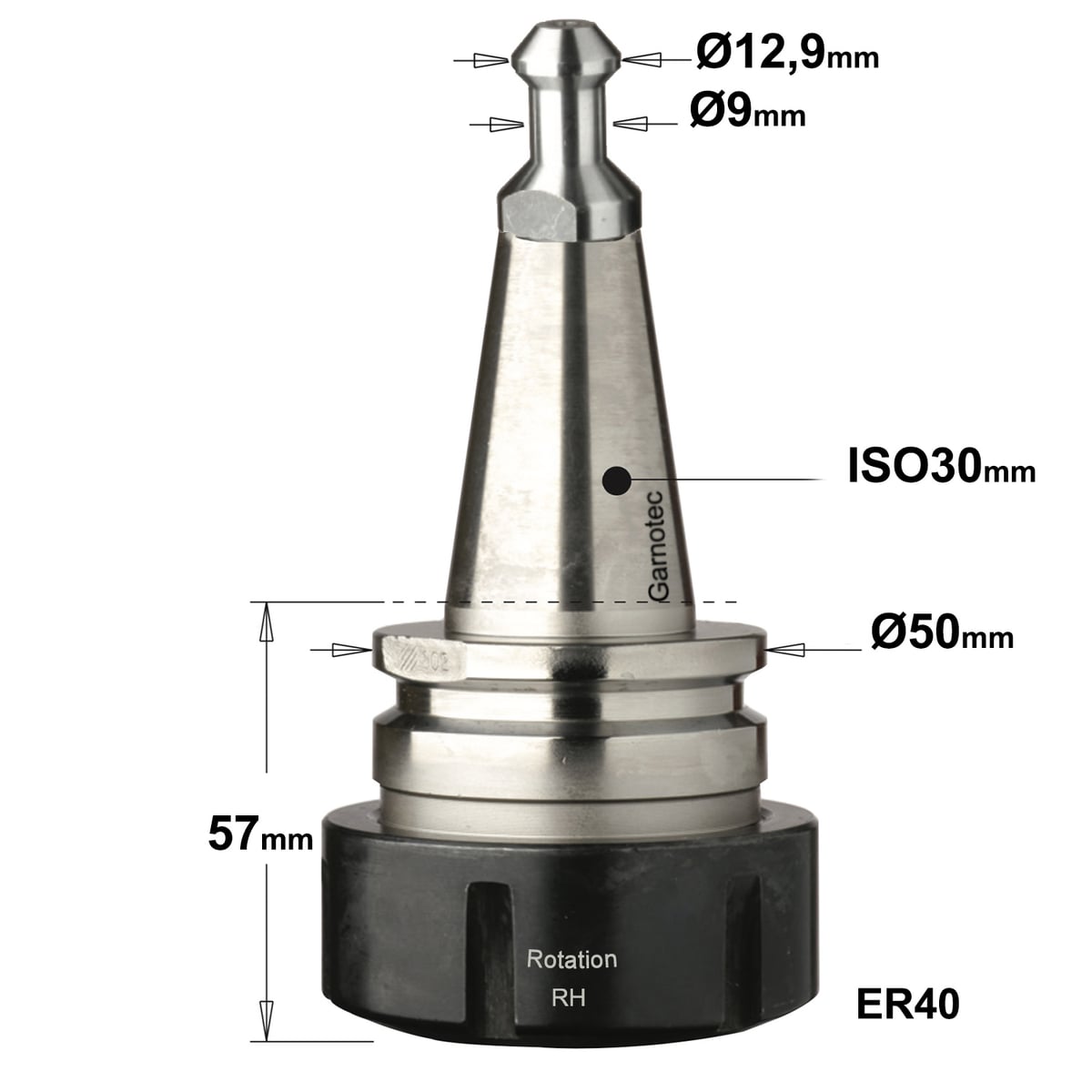Precisie-spantanghouder ISO30 ER40