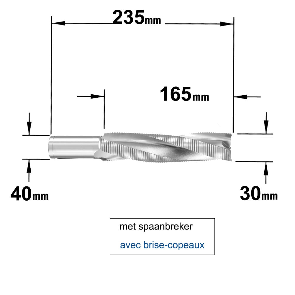 Schrobfrees voor gelijmde houtconstructies in HS