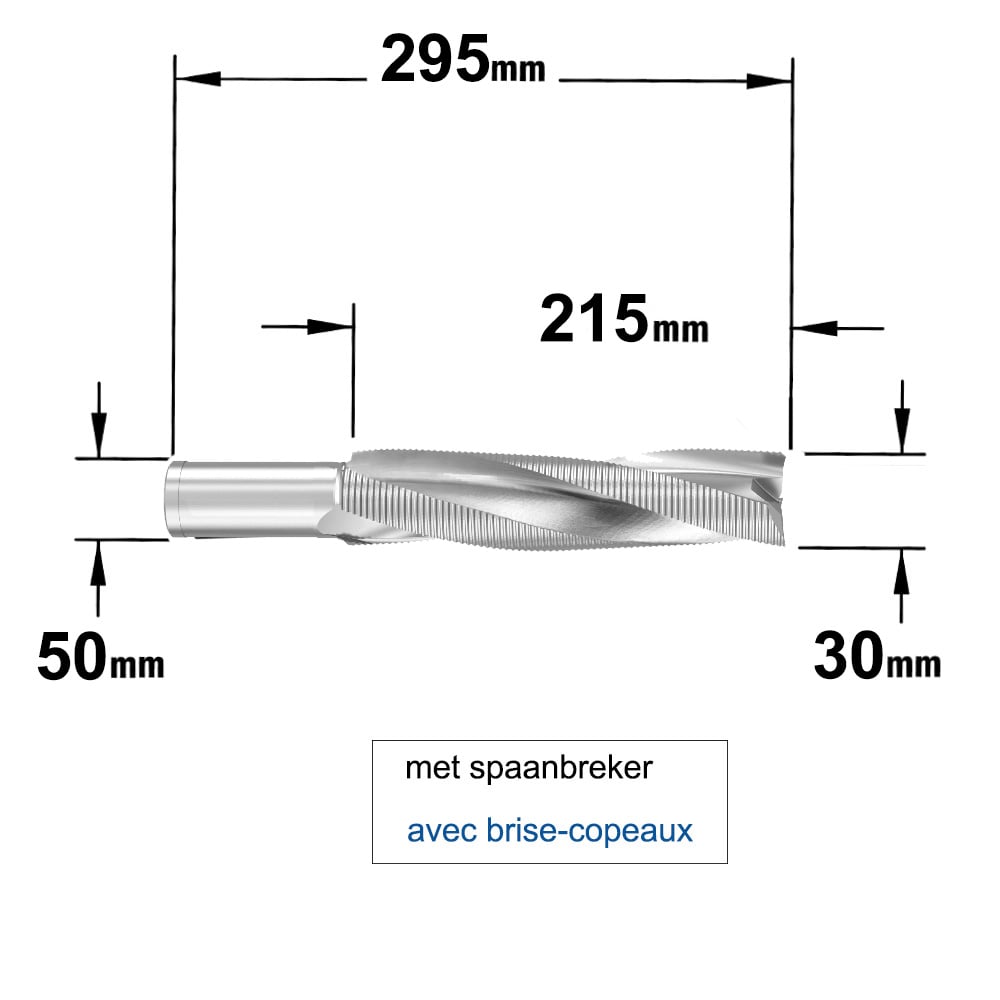 Schrobfrees voor gelijmde houtconstructies in HS