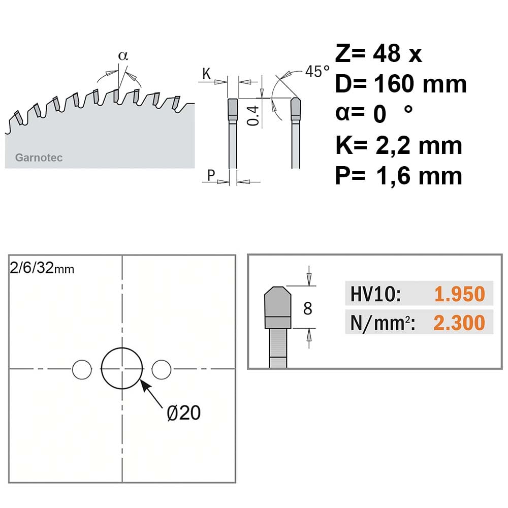 HW speciaalzaag voor solid surface en harde kunststof