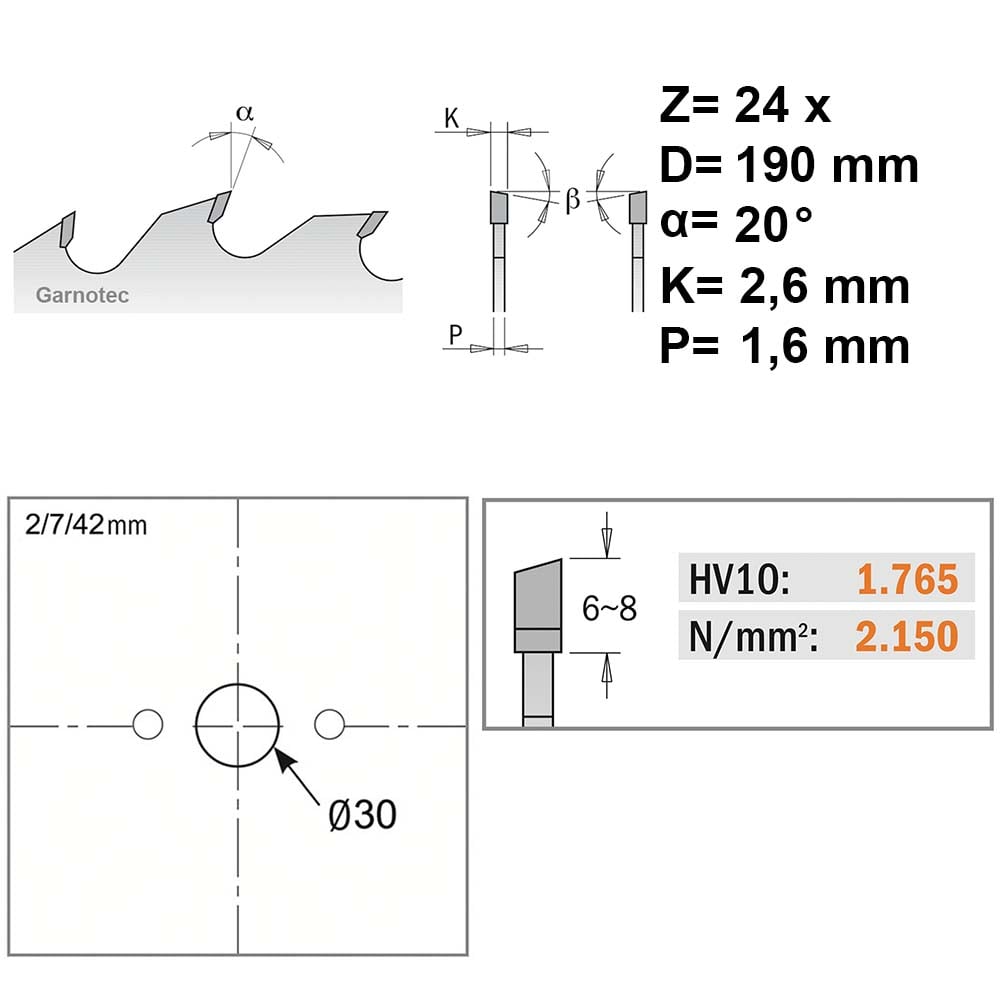 Universeel cirkelzaag voor draagbare machines