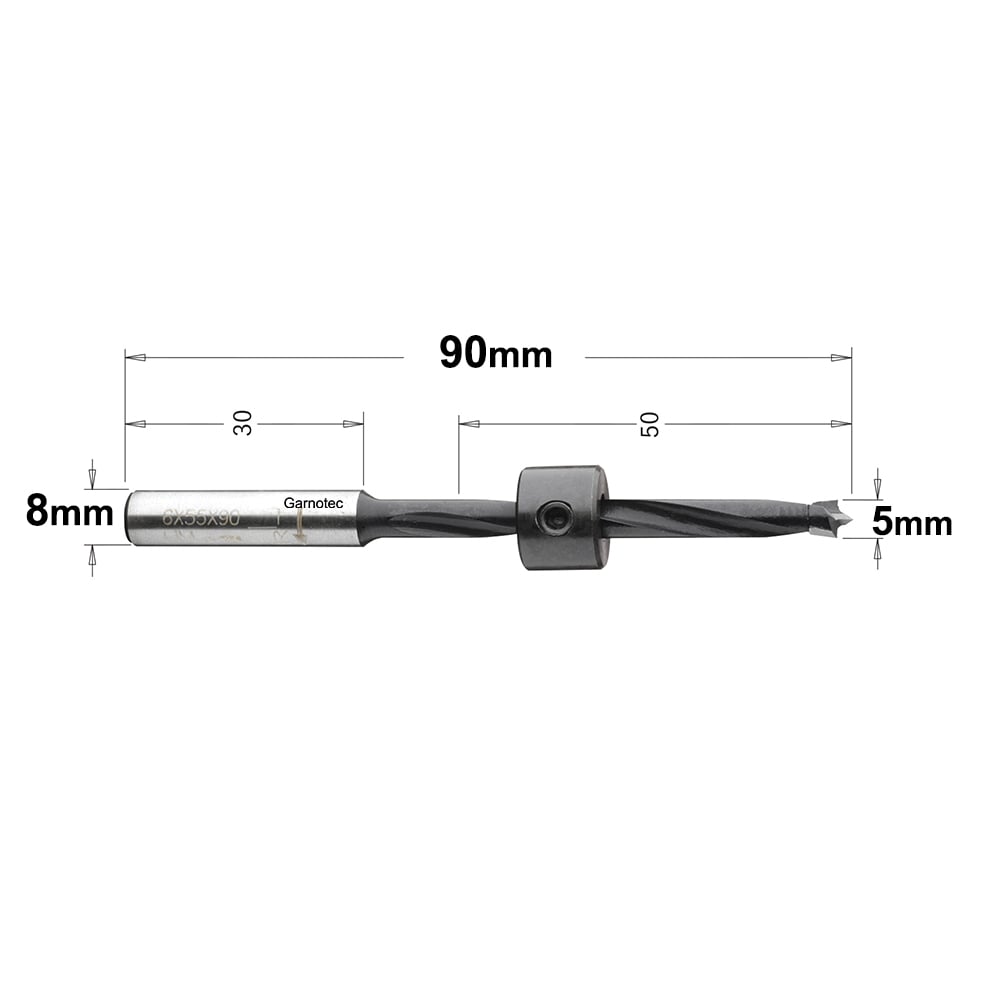 Lange drevelboor, rechts