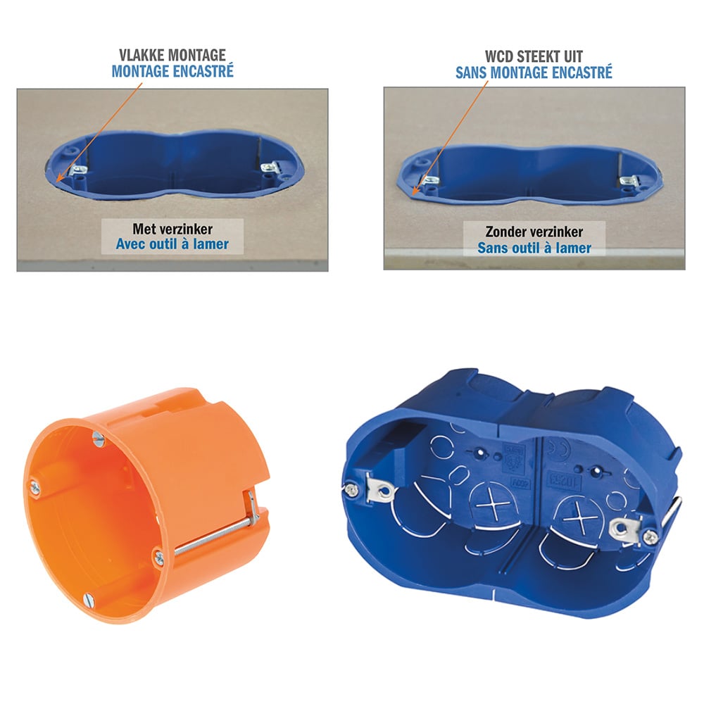 Gatzaag, multi-construct met verzinker D=68mm