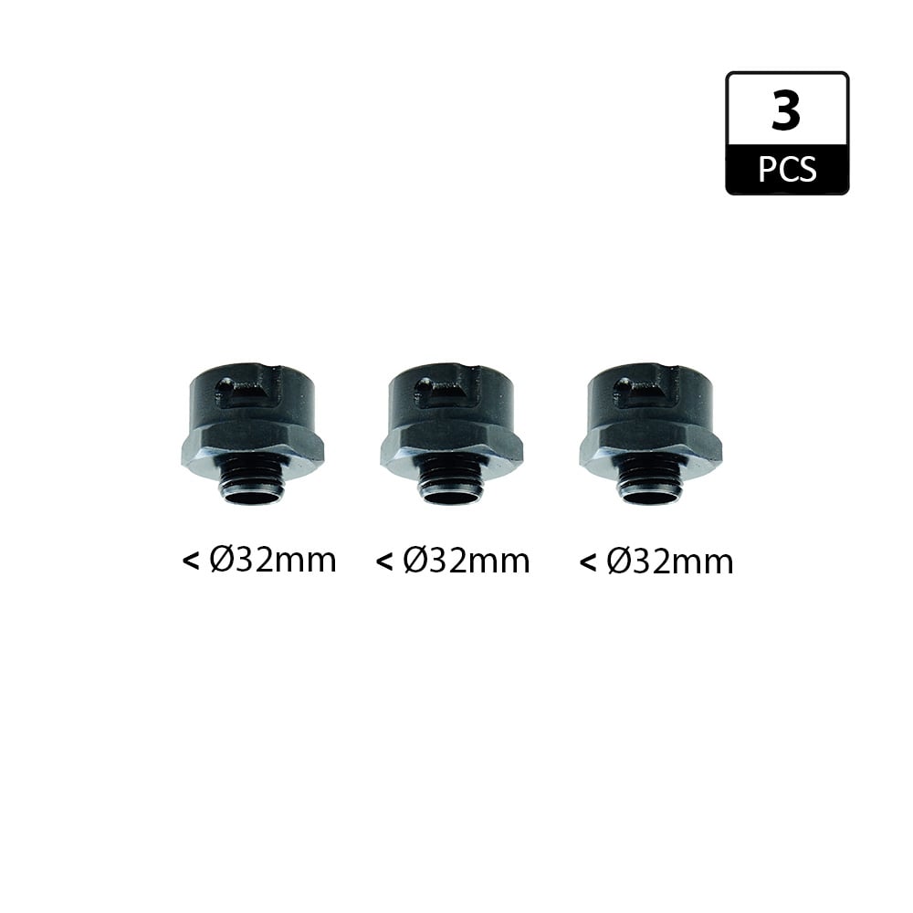 Adapters (3x) voor alle type gatzagen < 32mm - GRN