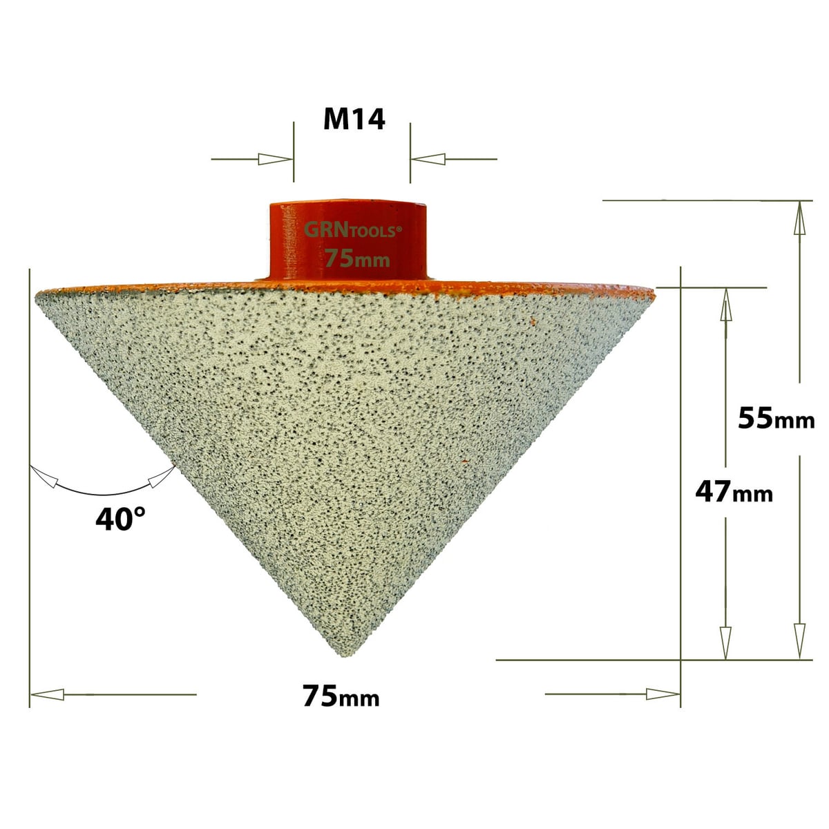 Gatzaag voor extreem harde materialen D=75mm