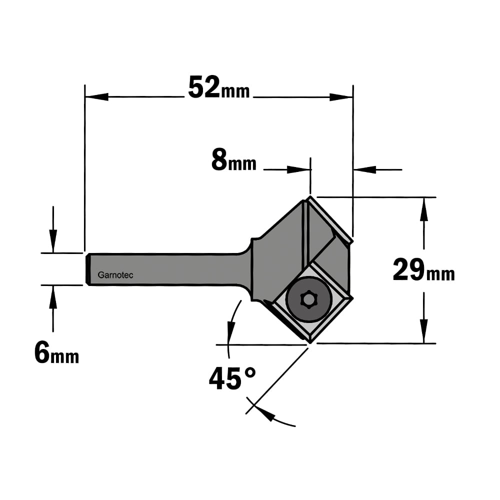 Schuine kantenfrees, HWM
