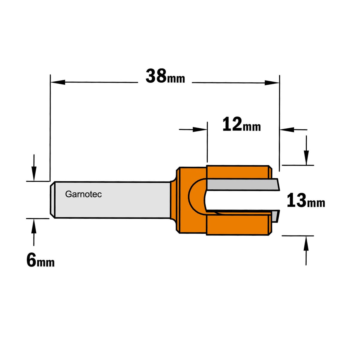 Sponning- en kantenfrees , HW