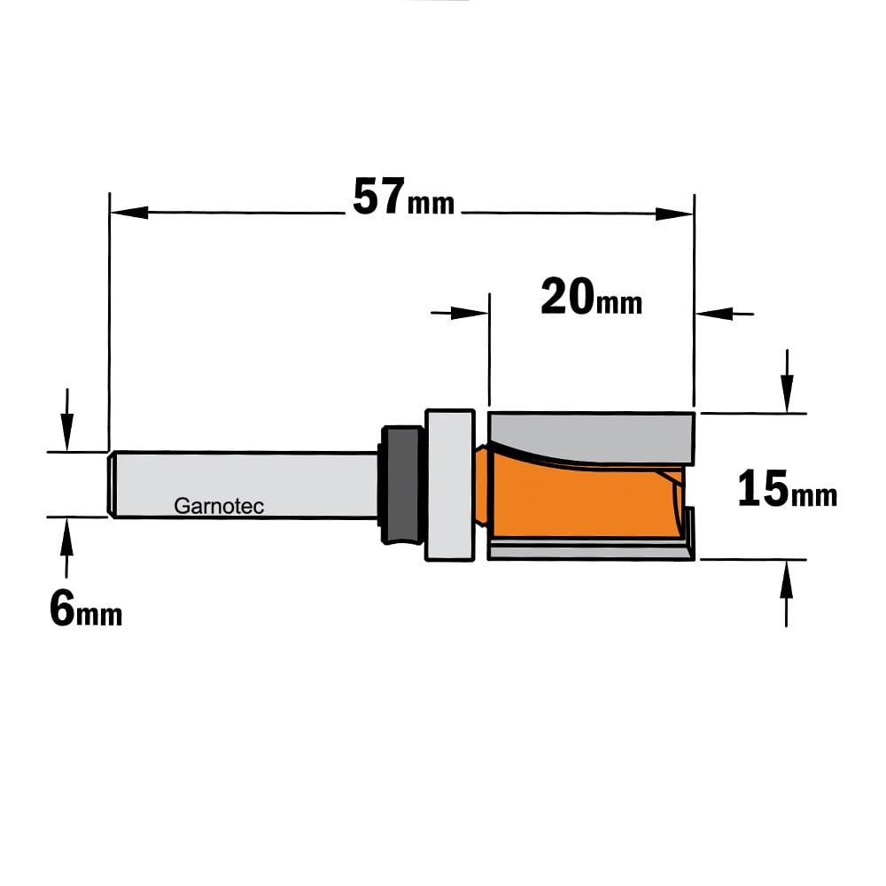 Groeffrees met kogellager, HW