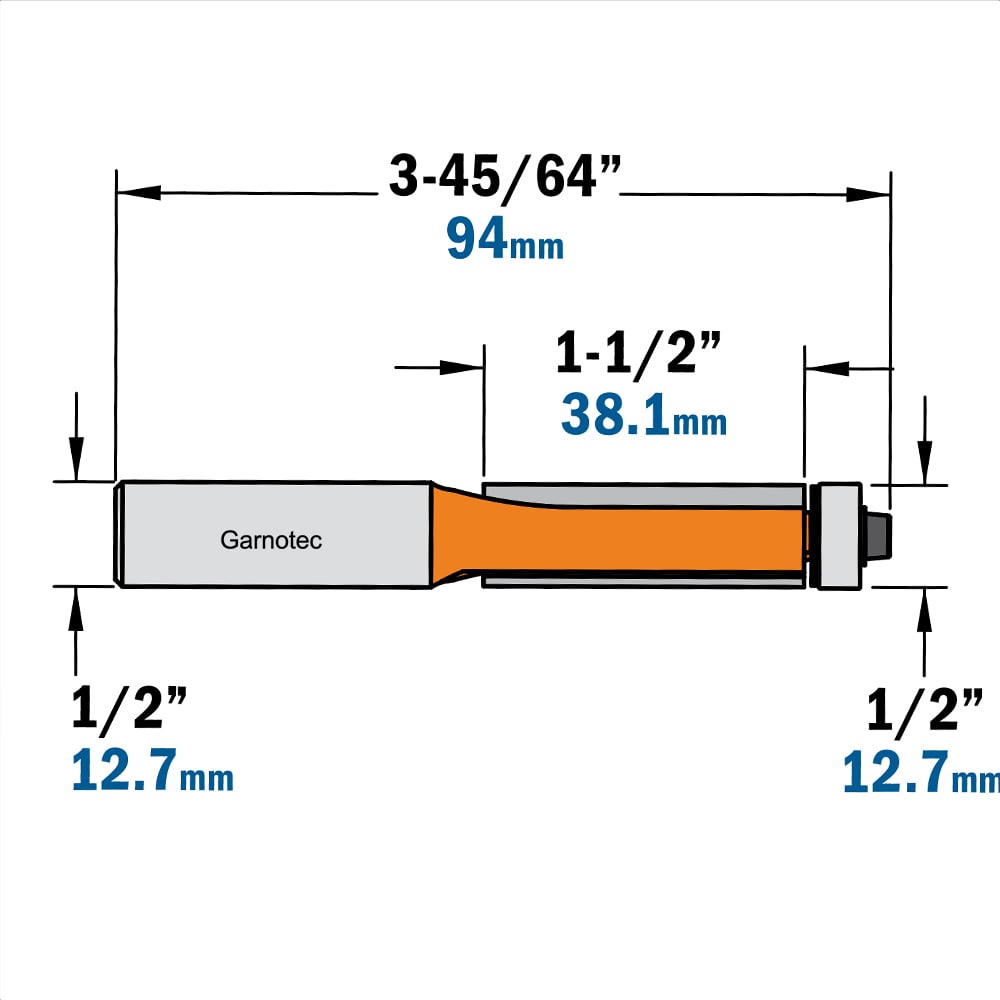 Uitloopfrees met kogellager, HW