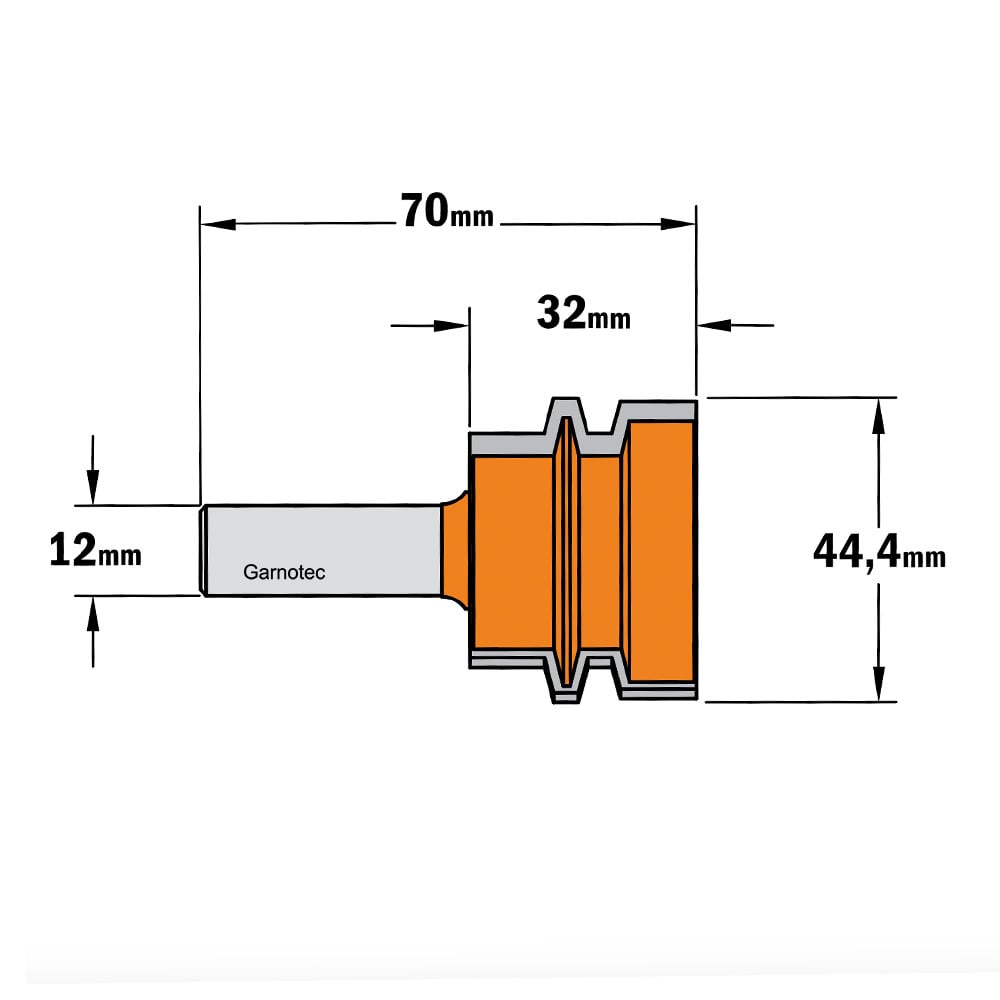 Trapezium verlijmfrees, HW