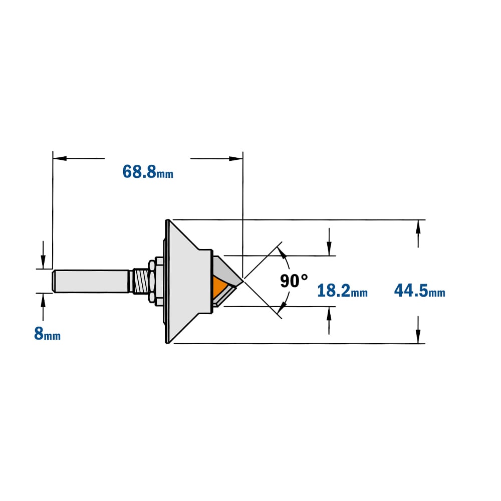 3-D graveerfrees met kogellager, HW