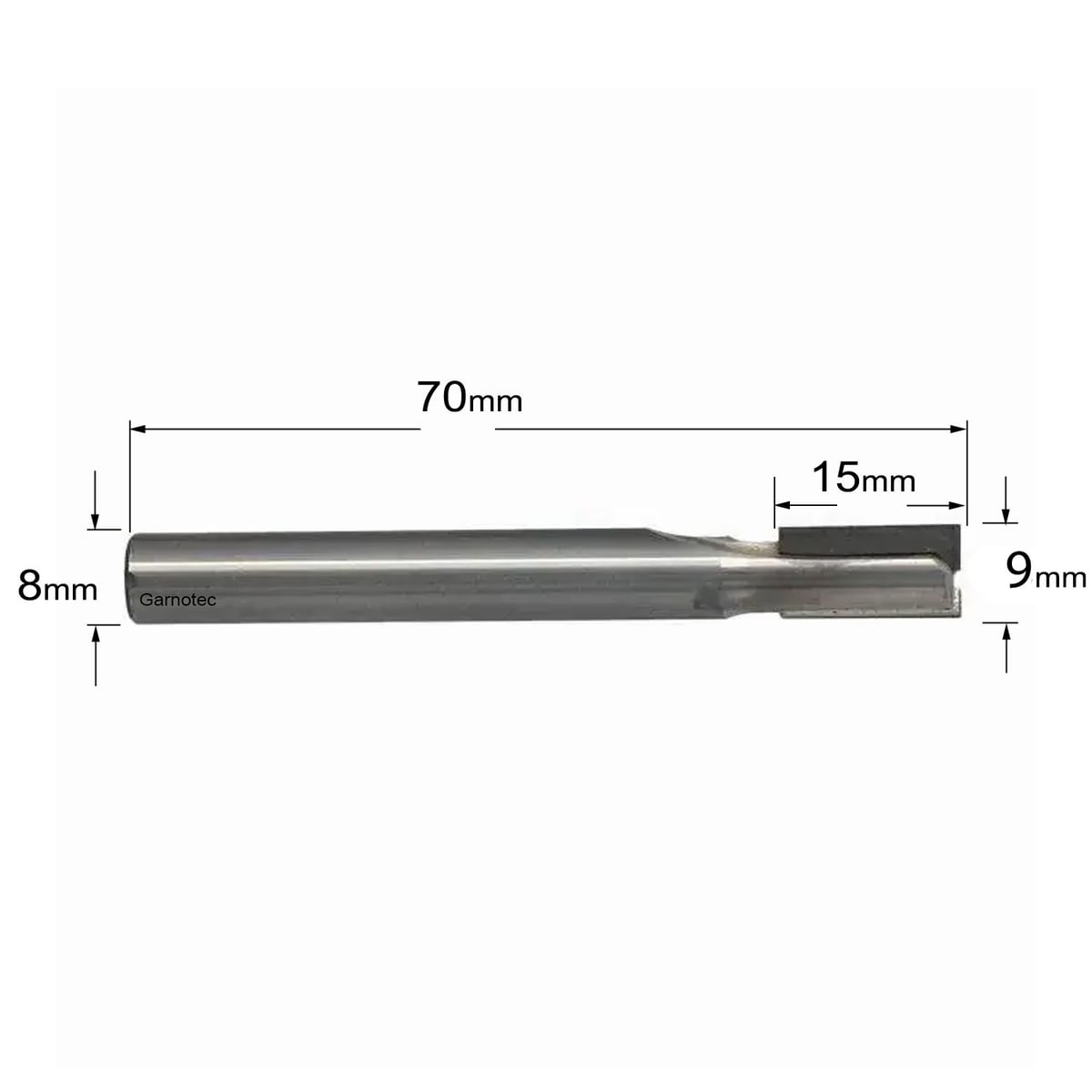 Diamantfrees met negatieve snij-plakket PCD Z2+1