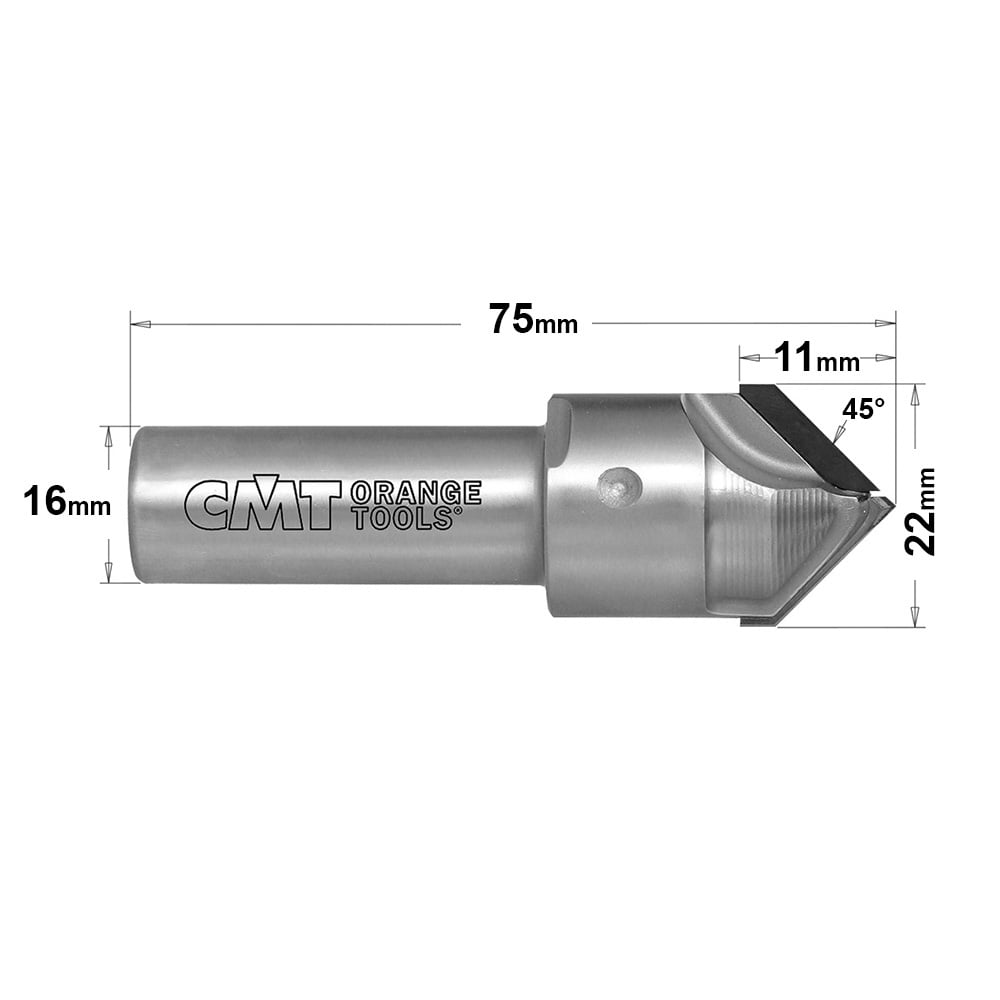 Diamant V-groeffrees, CMT