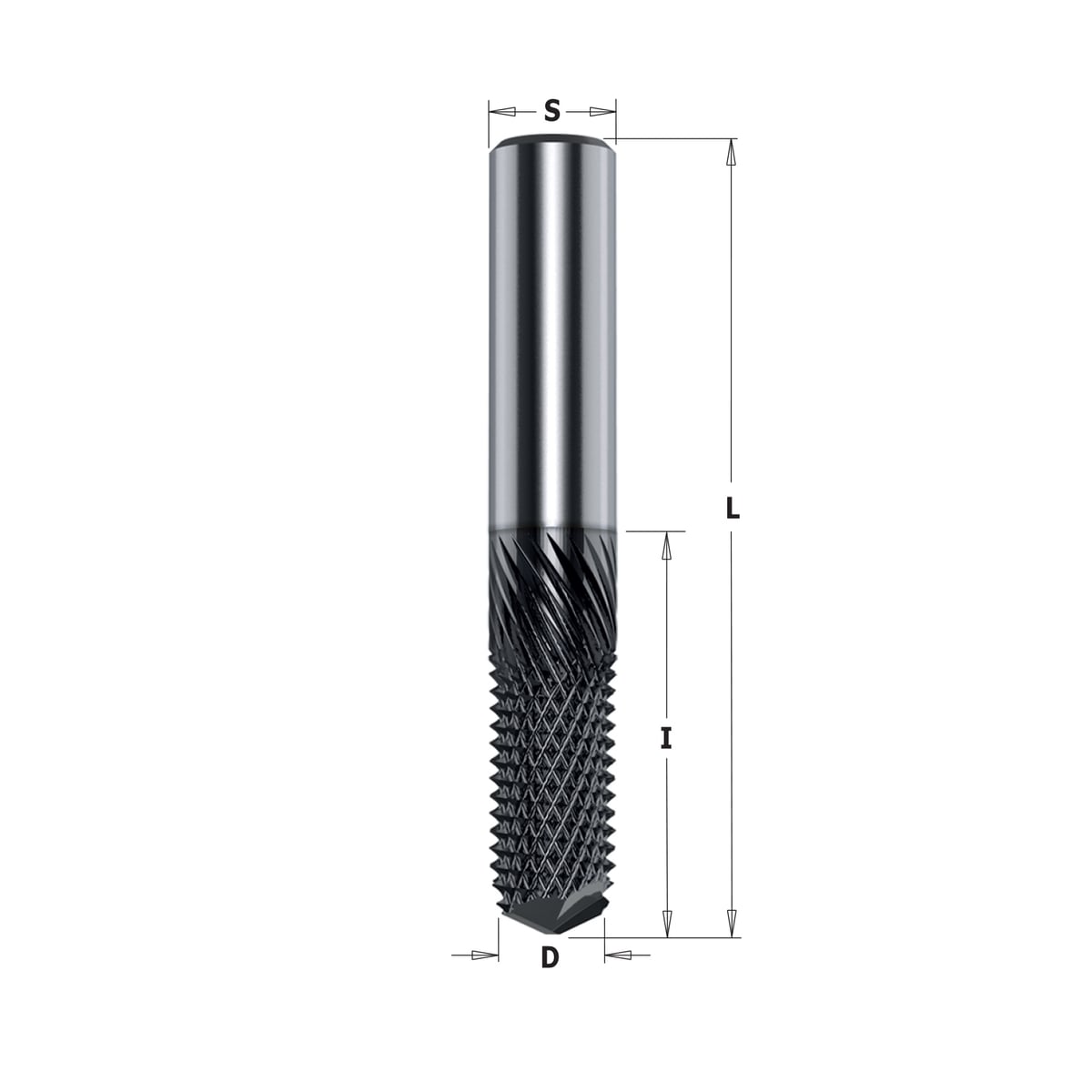 CNC composietfrees – spitse uitvoering – DLCS gecoat