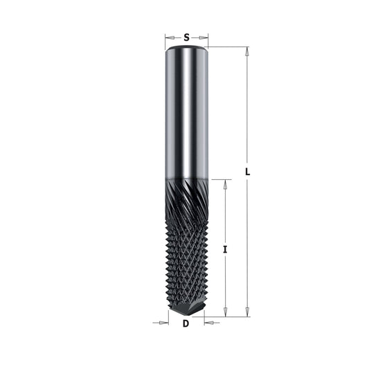 CNC composietfrees – spitse uitvoering – DLCS gecoat