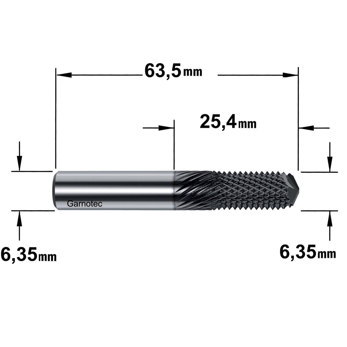 CNC composietfrees – spitse uitvoering – DLCS gecoat