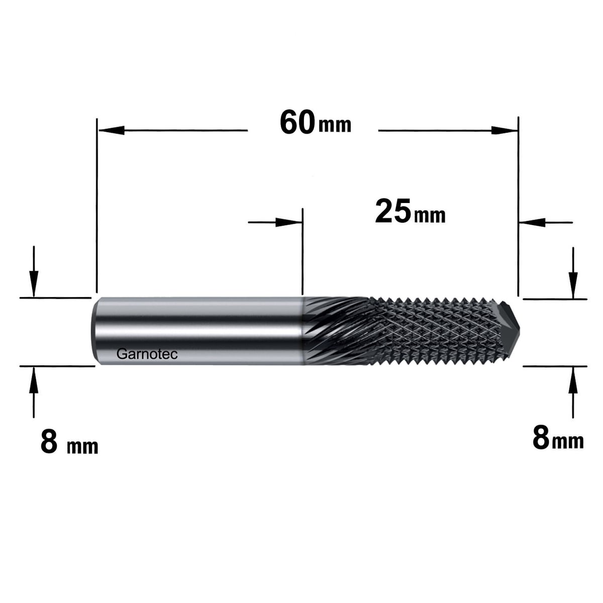 CNC composietfrees – spitse uitvoering – DLCS gecoat