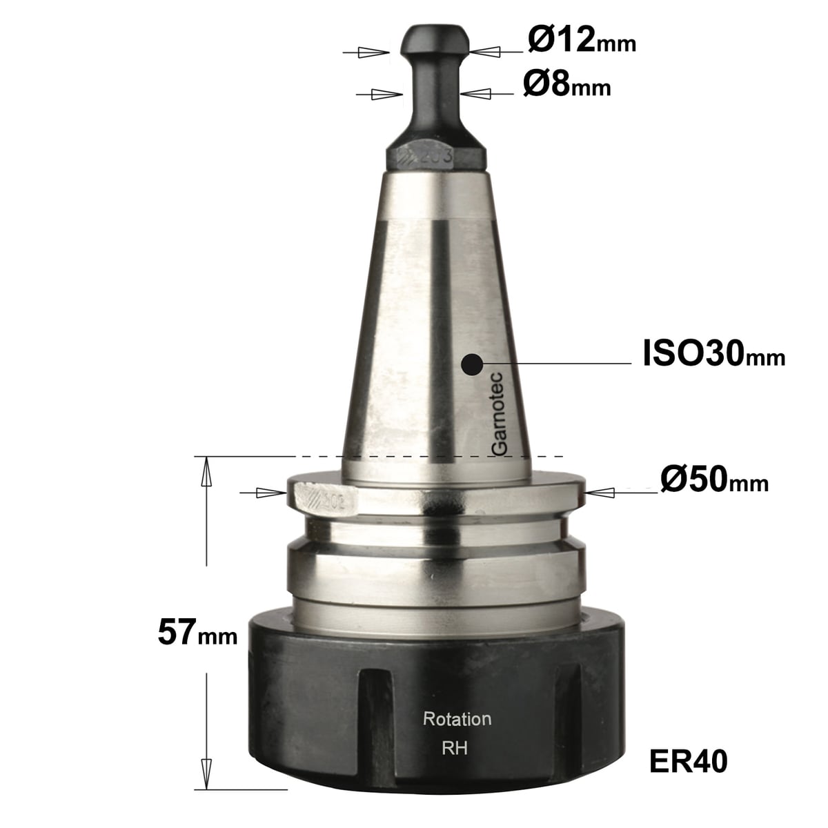 Precisie-spantanghouder ISO30 ER40