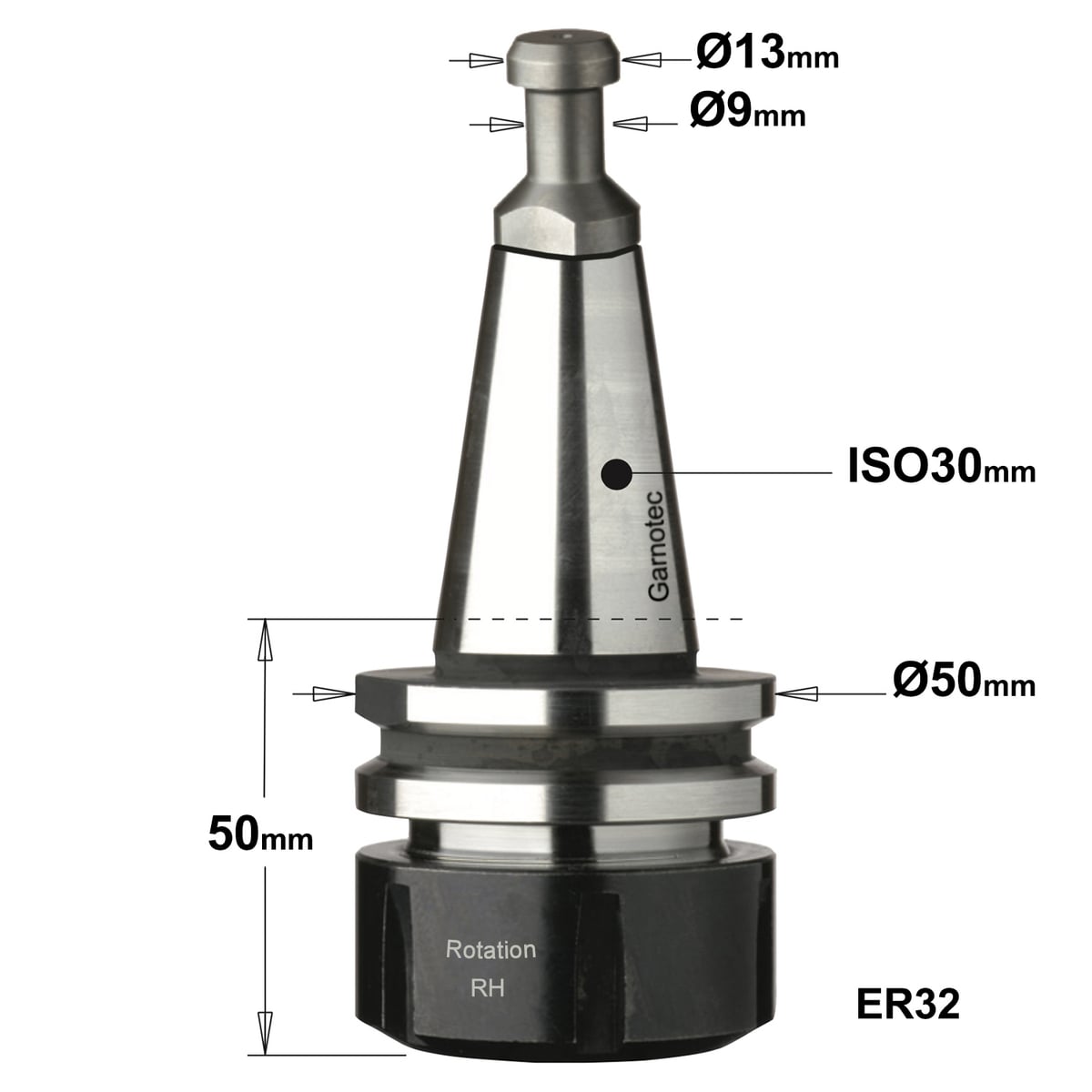 Precisie-spantanghouder ISO30 ER32