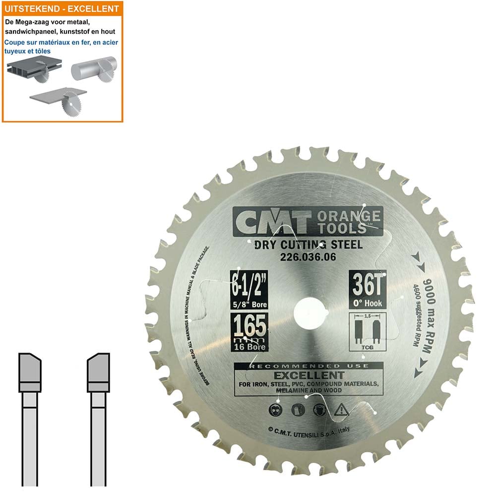 Multi-cirkelzaagblad met hardmetalen tanden