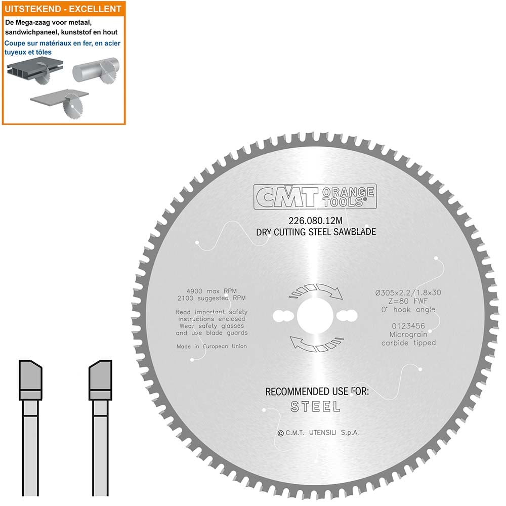 Multi-cirkelzaagblad met hardmetalen tanden