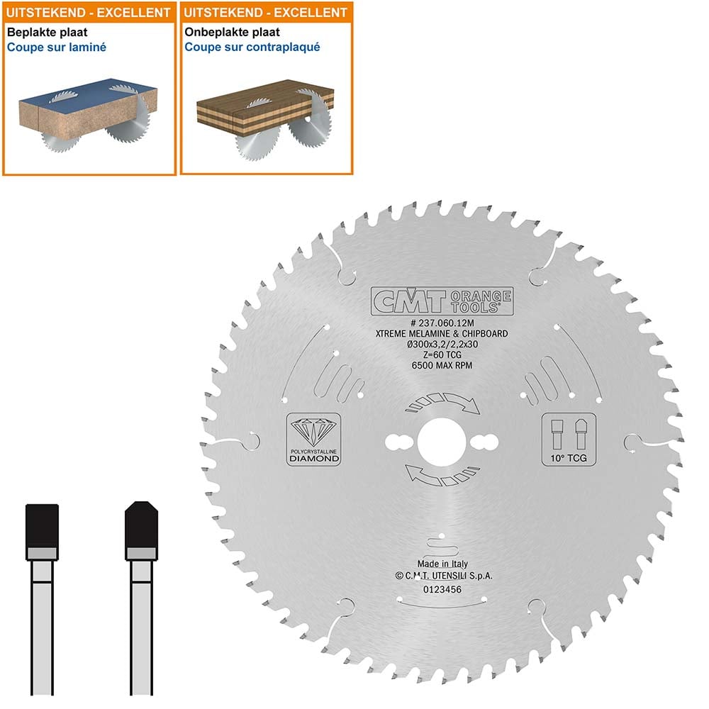 Diamantzaagblad voor plaat- en  abrasieve materialen