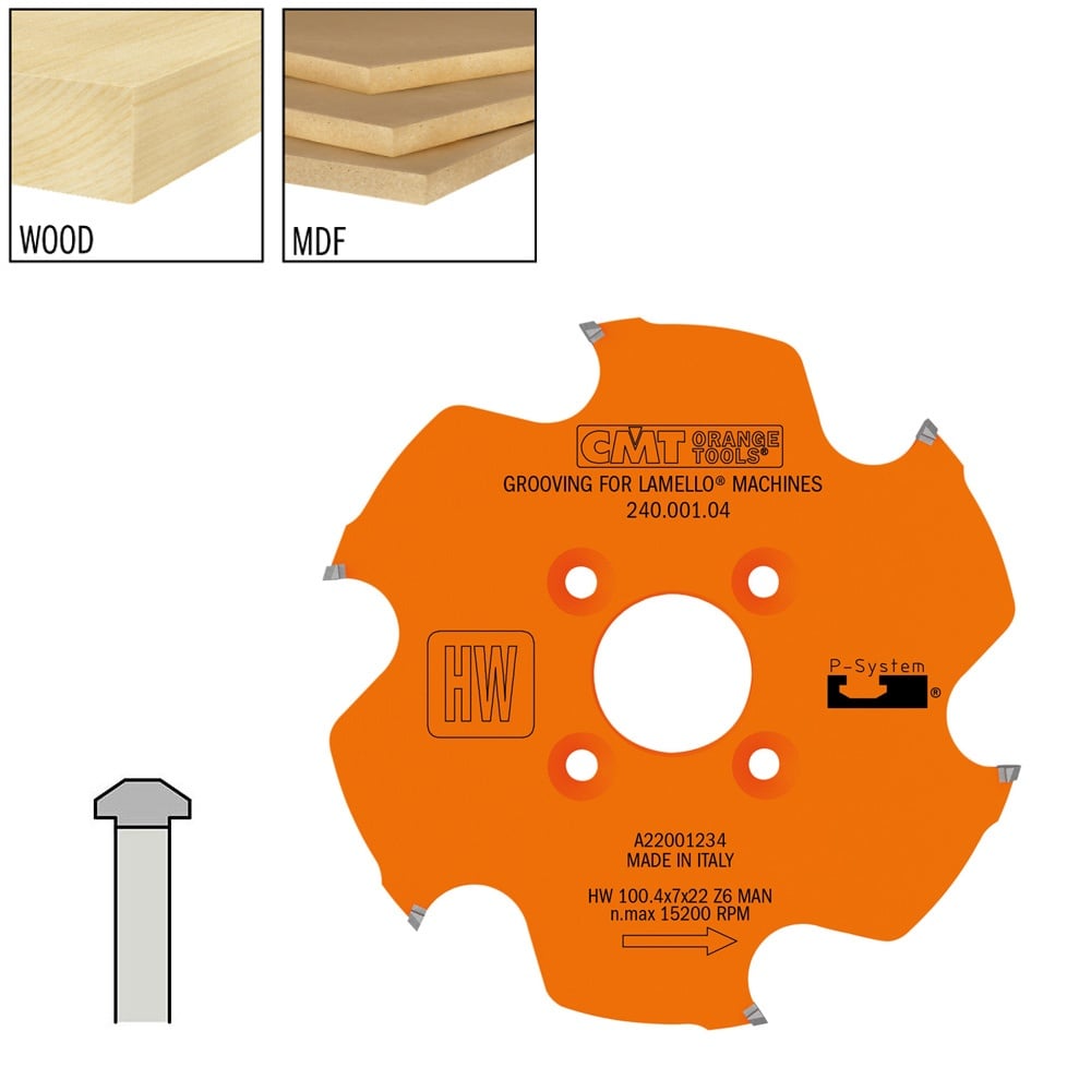 HW groefzaag voor Clamex-P systeem (Zeta P2)