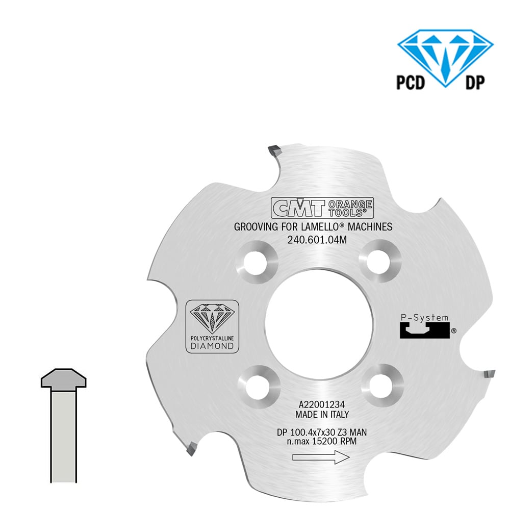 DP groefzaag voor Clamex-P systeem (CNC)