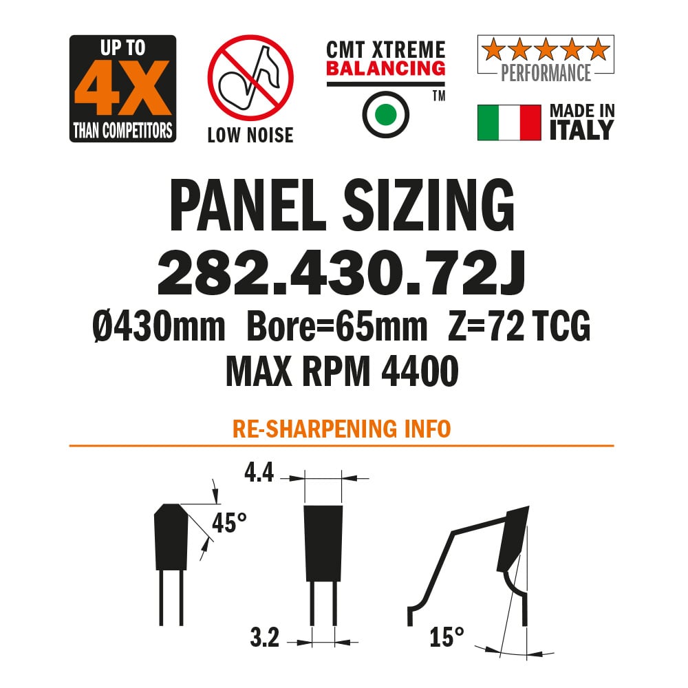 Plaatzaagblad met DPX hardmetalen tanden
