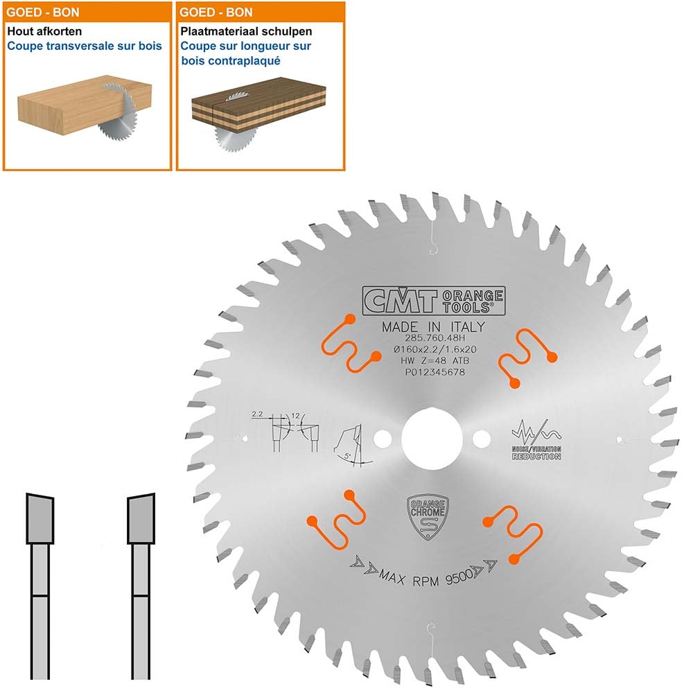 HW afkortcirkelzaag voor draagbare machines