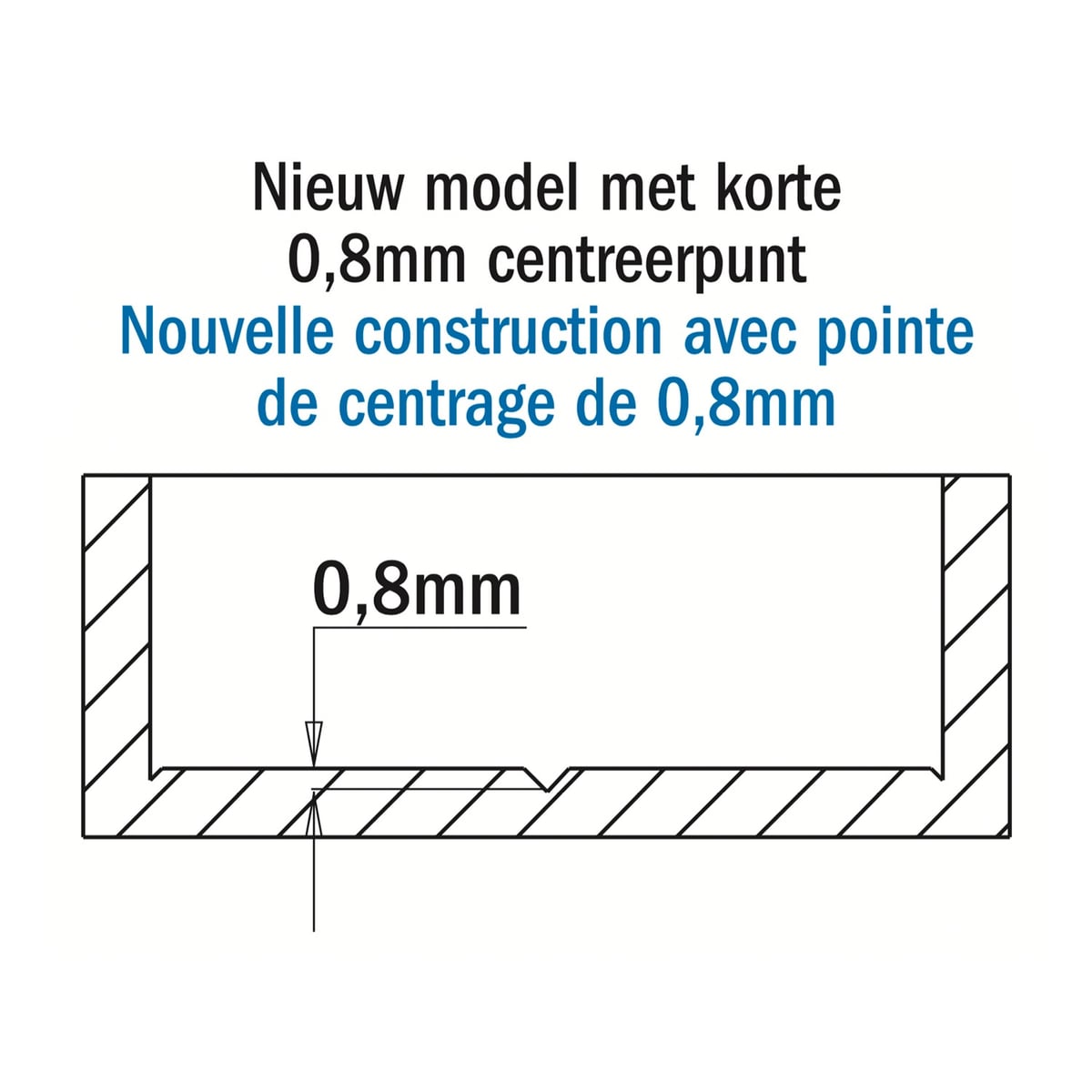 Cilinderkopboor D=25, links