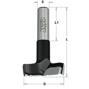 Cilinderkopboor D=25, rechts