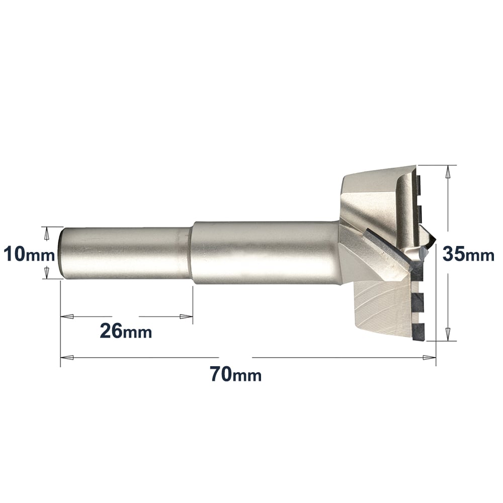 Cilinderkopboor D=35, links