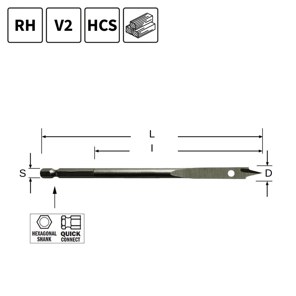 Speedboor,  D=6mm - GRN