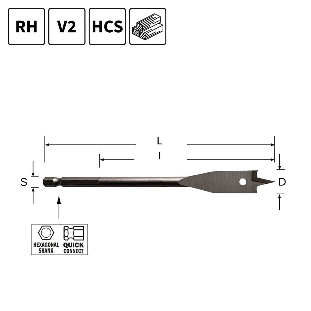 Speedboor,  D=19mm - GRN