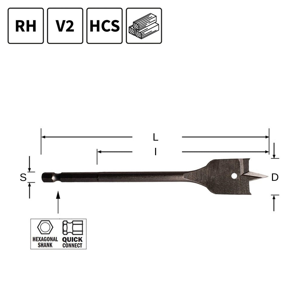 Speedboor,  D=32mm - GRN