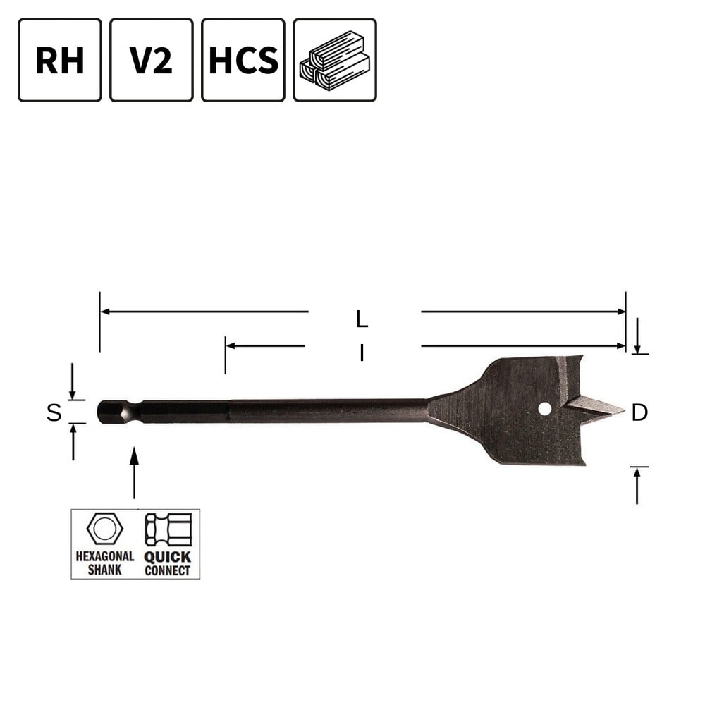 Speedboor,  D=40mm - GRN