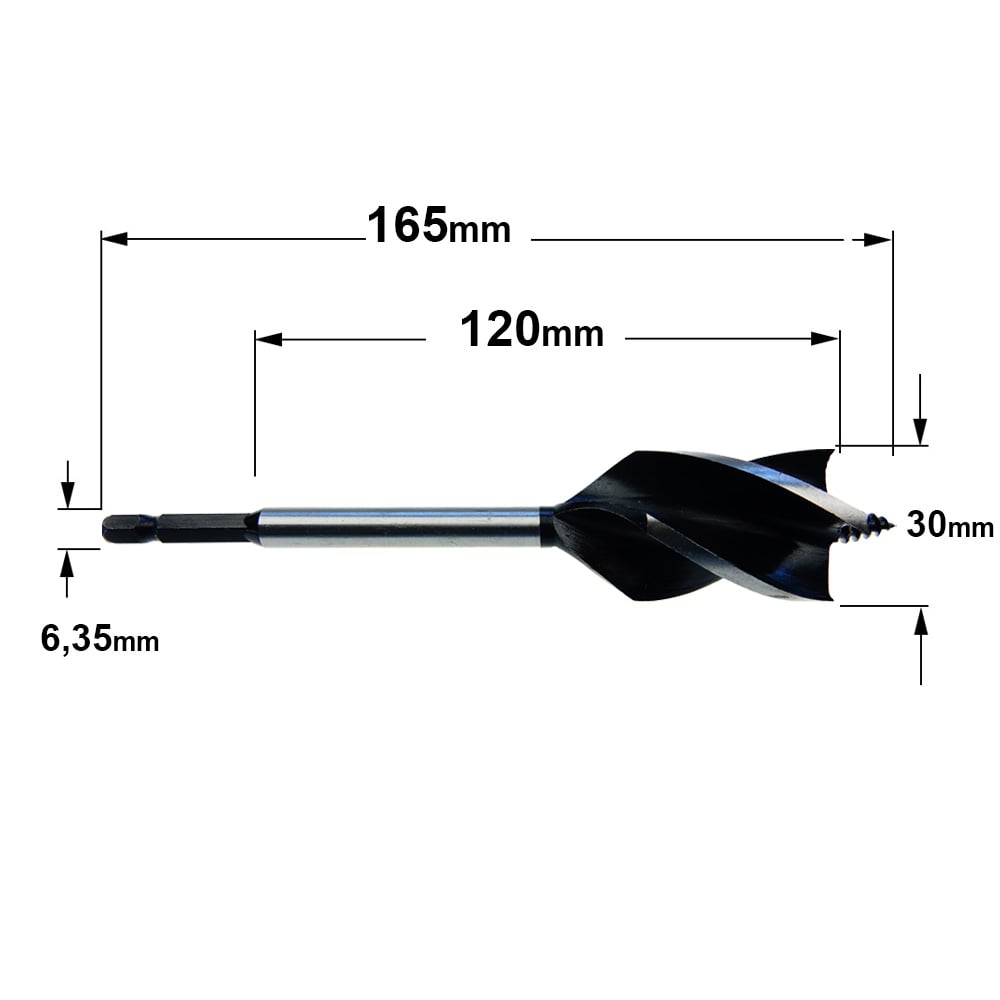 Spiraalboor,  D=30mm - GRN
