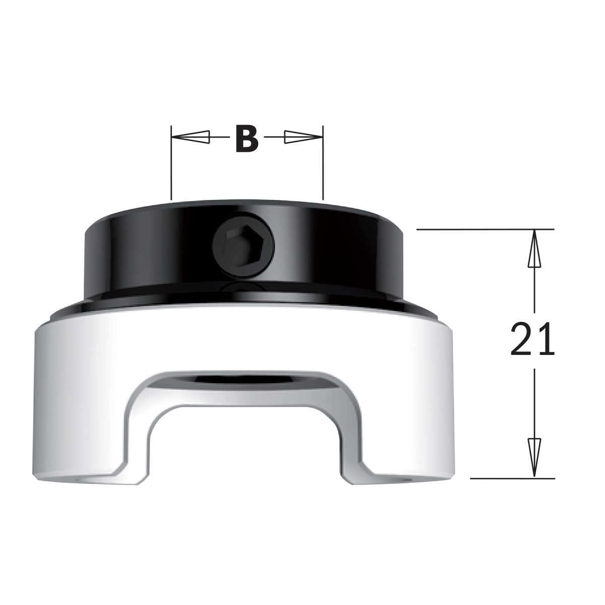 Meerdraaiende diepte instelring in Delrin®
