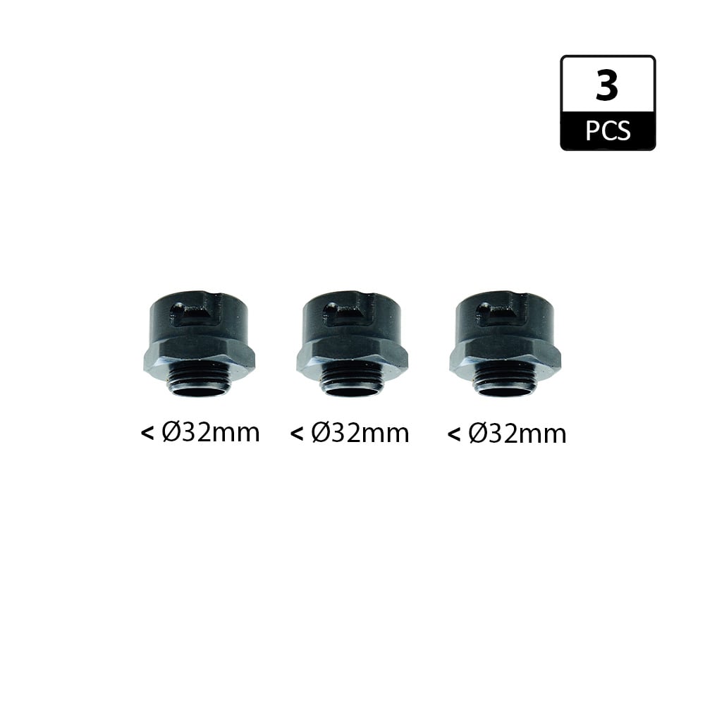 Adapters (3x) voor alle type gatzagen >= 32mm - GRN