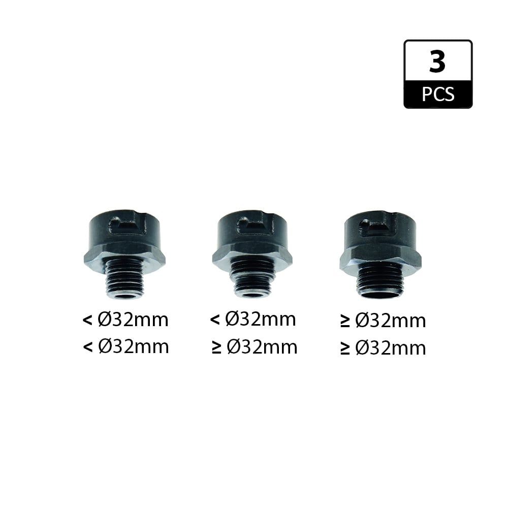 Set van 3 adapters voor het vergroten van gaten - GRN