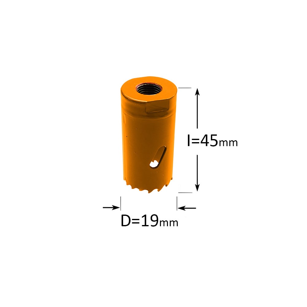 Gatzaag, Bi-metaal D=19mm - GRN