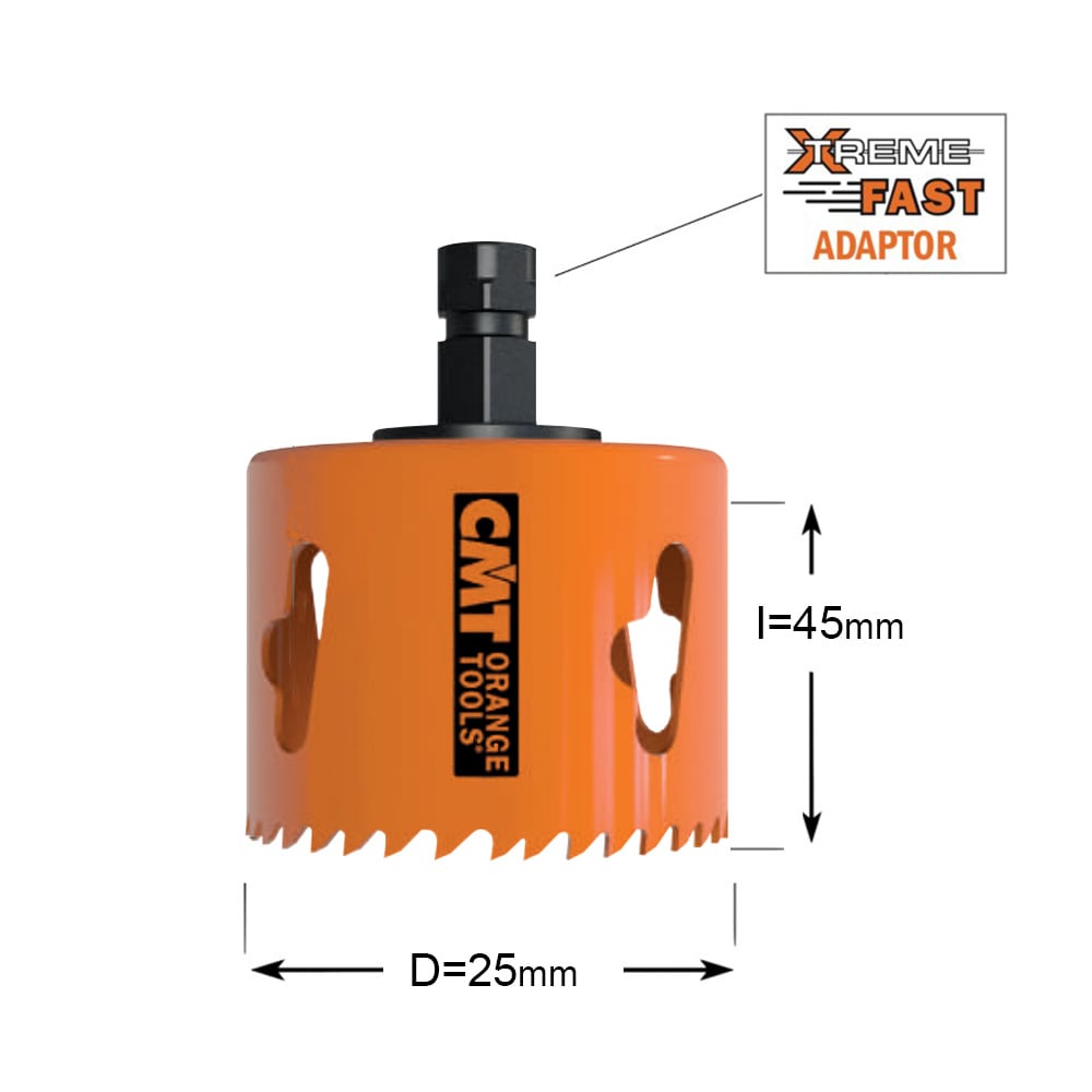 Gatzaag voor metaal en non-ferro metalen D=25mm