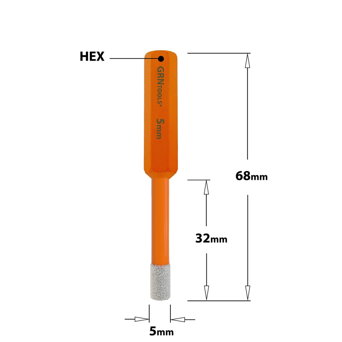 Gatzaag voor extreem harde materialen D=5mm