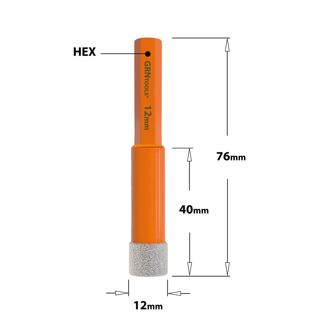 Gatzaag voor extreem harde materialen D=12mm