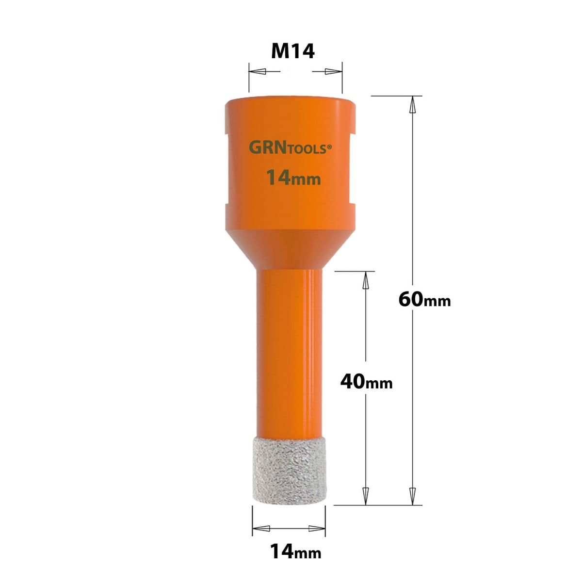 Gatzaag voor extreem harde materialen D=14mm