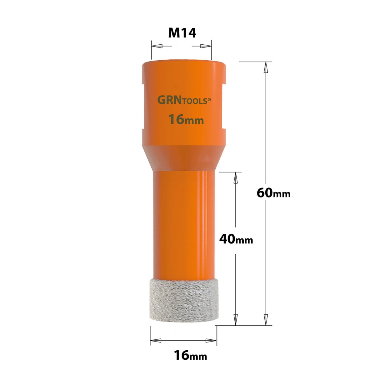 Gatzaag voor extreem harde materialen D=16mm