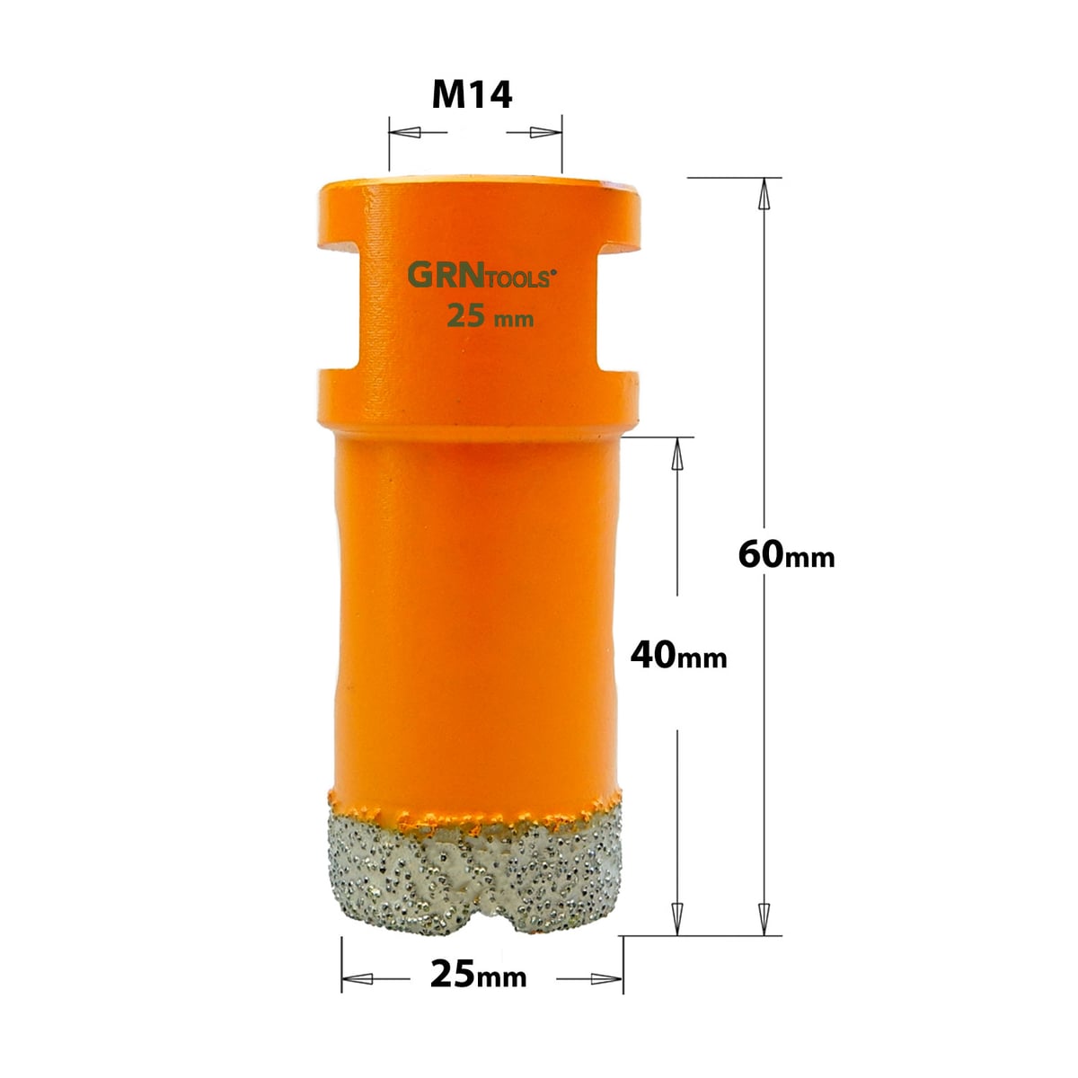 Gatzaag voor extreem harde materialen D=25mm